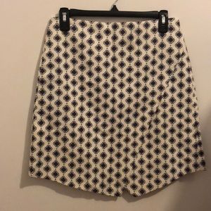 Loft faux wrap skirt